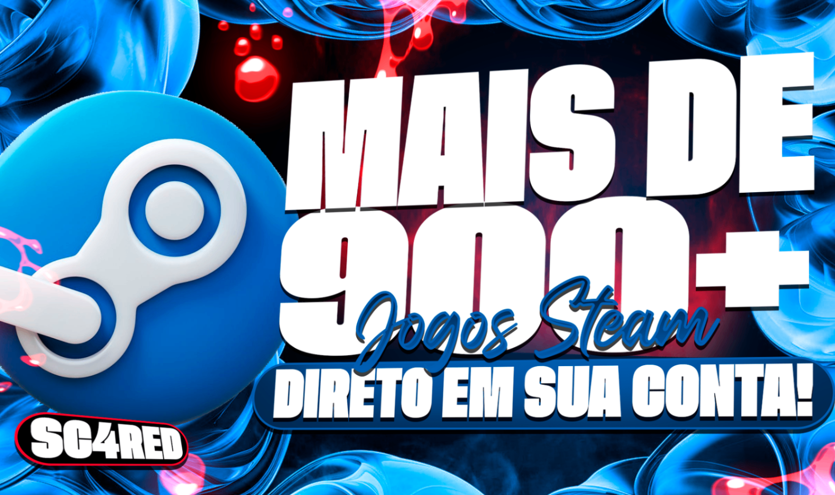 [UPGRADE DE CONTA STEAM] - MAIS DE 900+ JOGOS DIRETAMENTE NA SUA CONTA STEAM + PRESENTES