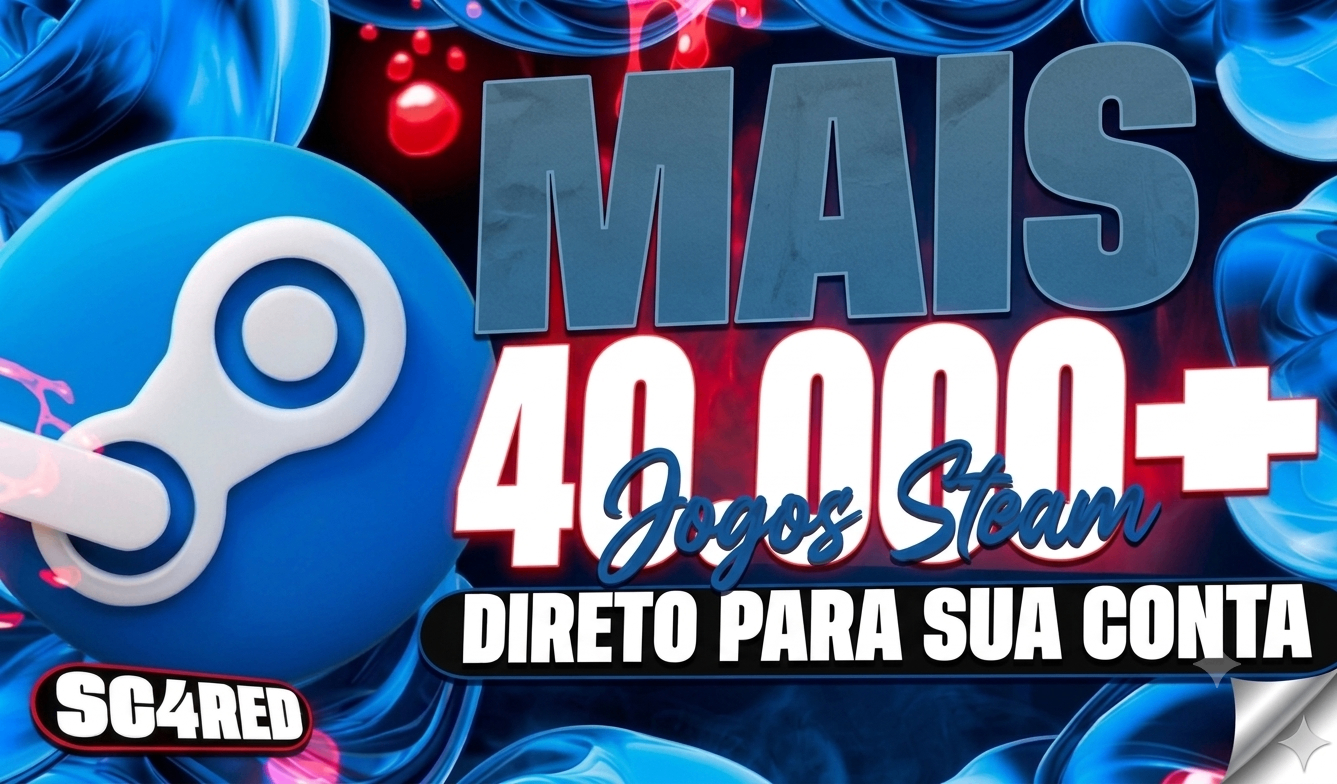 [UPGRADE DE CONTA STEAM] - MAIS DE 43.000+ JOGOS DIRETAMENTE NA SUA CONTA STEAM + PRESENTES